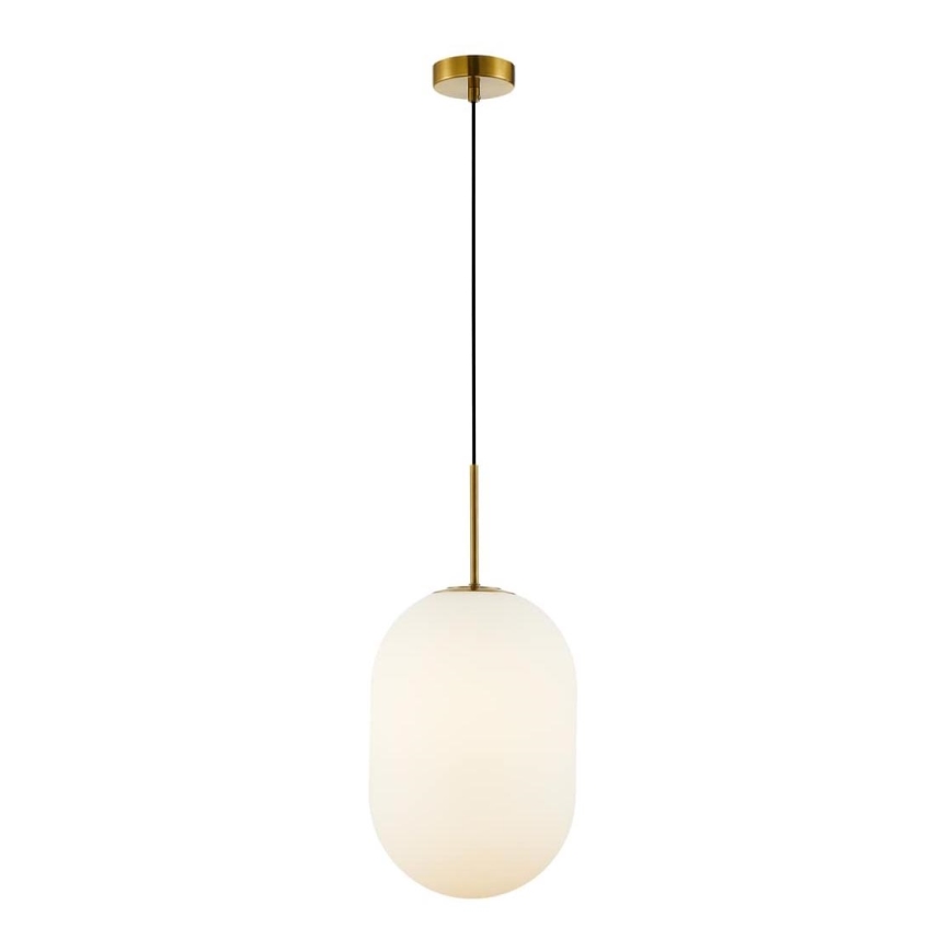 Lampadario a sospensione con filo ALIAS 1xE14/40W/230V diametro 24 cm oro