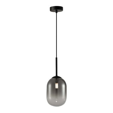 Lampadario a sospensione con filo ALIAS 1xG9/8W/230V diametro 12 cm nero/grigio