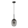 Lampadario a sospensione con filo ALIAS 1xG9/8W/230V diametro 12 cm nero/grigio
