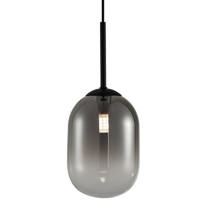 Lampadario a sospensione con filo ALIAS 1xG9/8W/230V diametro 12 cm nero/grigio