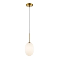 Lampadario a sospensione con filo ALIAS 1xG9/8W/230V diametro 12 cm oro