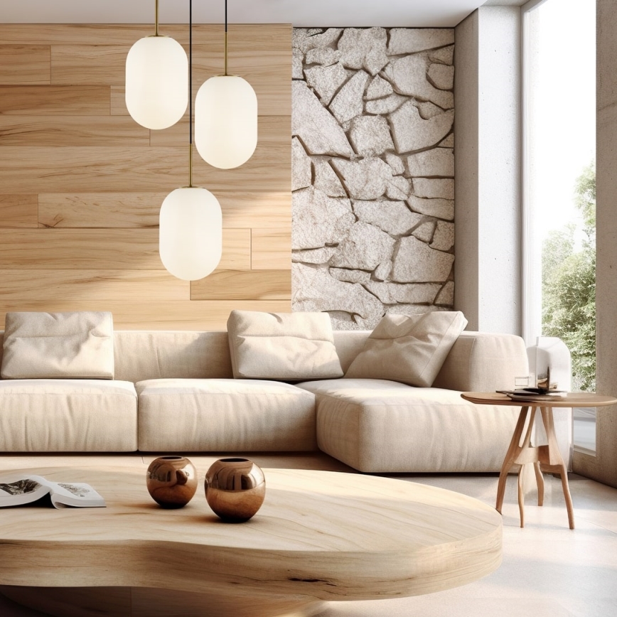 Lampadario a sospensione con filo ALIAS 3xE14/40W/230V oro