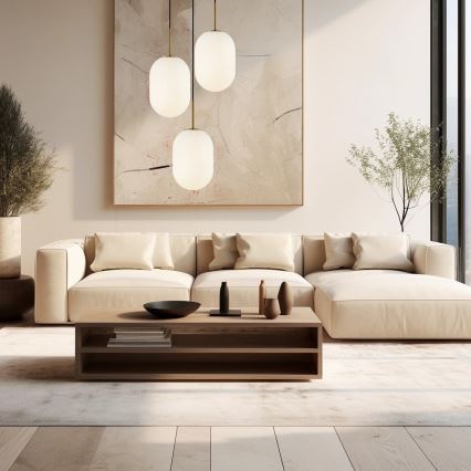 Lampadario a sospensione con filo ALIAS 3xE14/40W/230V oro
