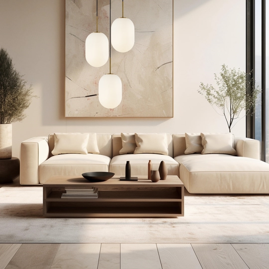 Lampadario a sospensione con filo ALIAS 3xE14/40W/230V oro
