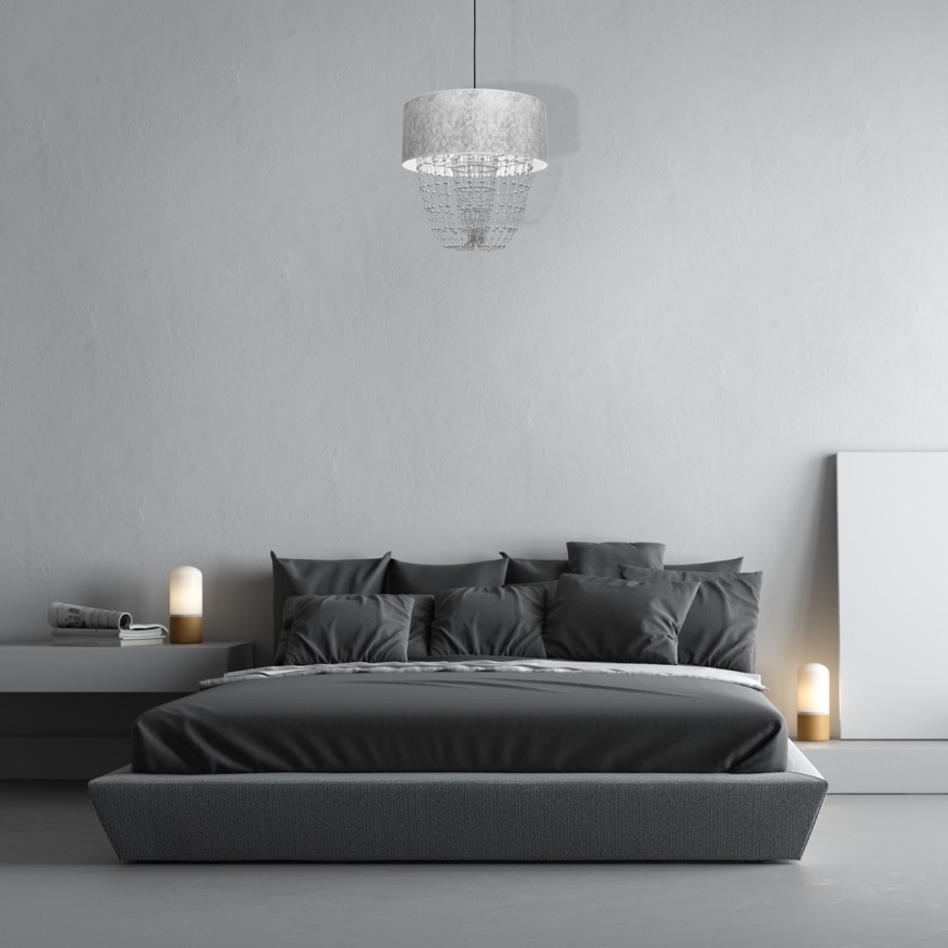 Lampadario a sospensione con filo ALMERIA 1xE27/60W/230V