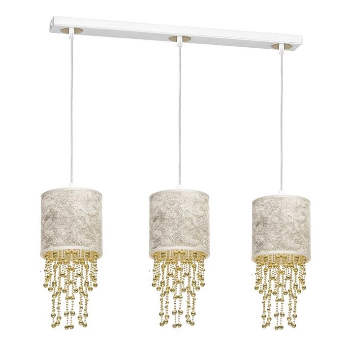 Lampadario a sospensione con filo ALMERIA 3xE27/60W/230V
