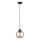 Lampadario a sospensione con filo AMBRE BLACK 1xE27/60W/230V