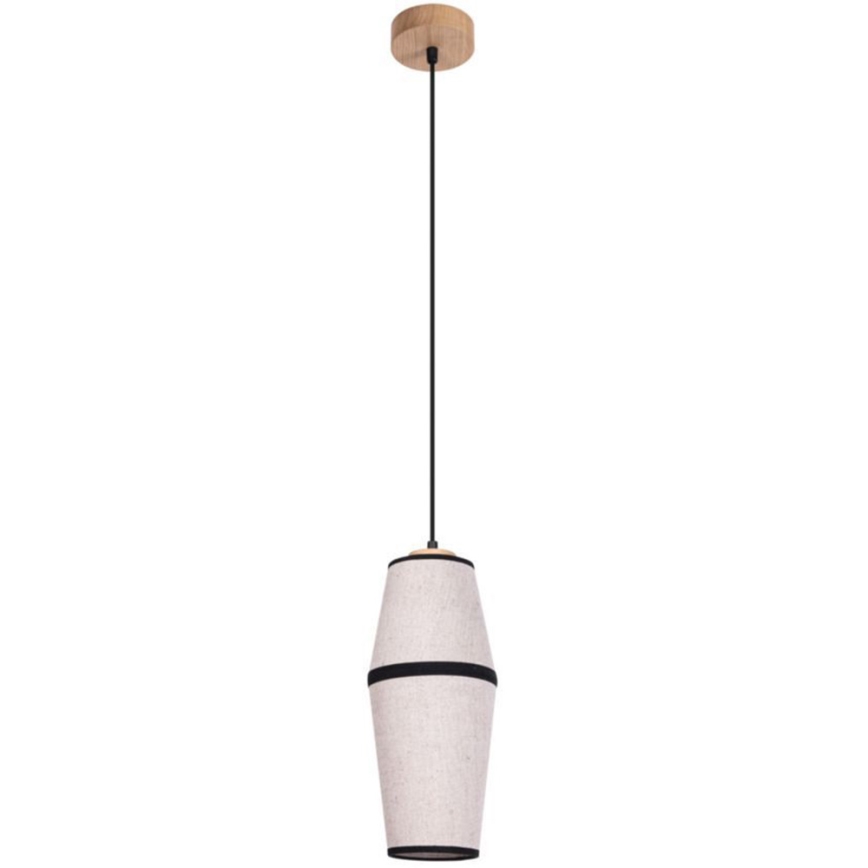 Lampadario a sospensione con filo AMIGO 1xE27/25W/230V quercia