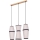 Lampadario a sospensione con filo AMIGO 3xE27/25W/230V quercia