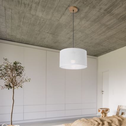Lampadario a sospensione con filo ANTONIO 1xE27/60W/230V, quercia