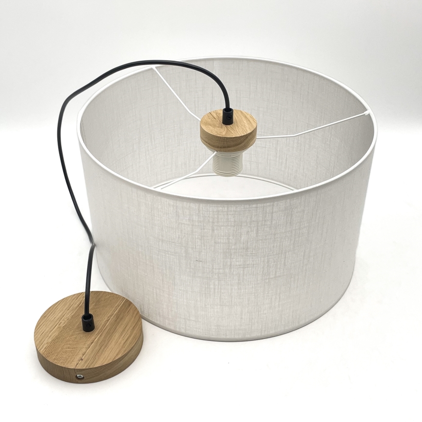 Lampadario a sospensione con filo ANTONIO 1xE27/60W/230V, quercia