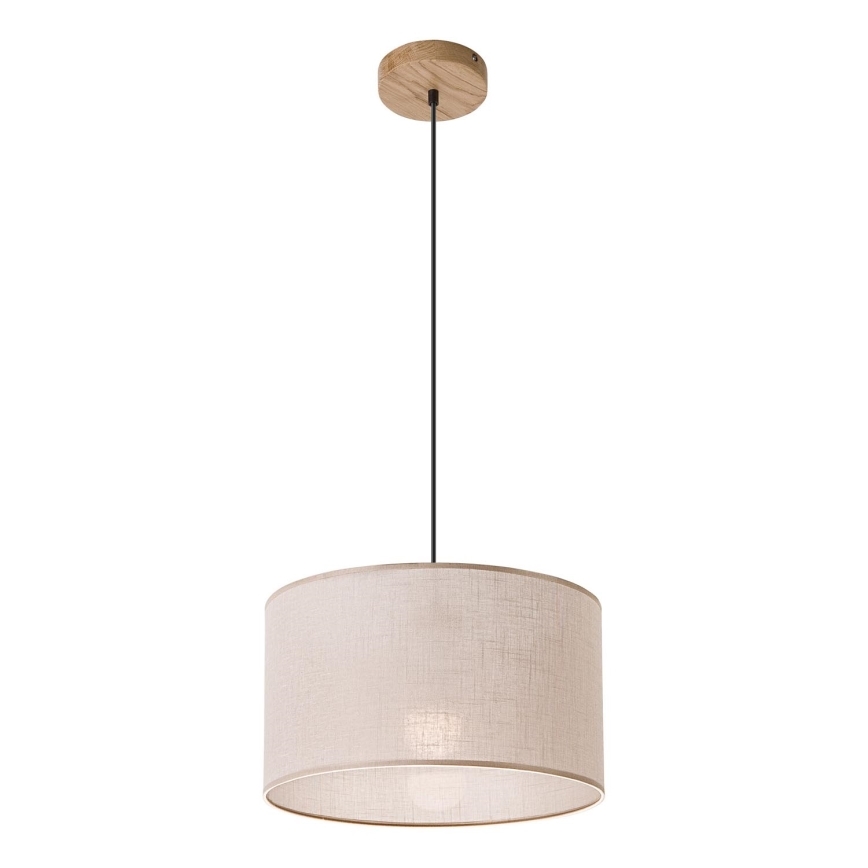 Lampadario a sospensione con filo ANTONIO 1xE27/60W/230V, quercia