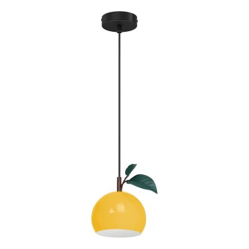 Lampadario a sospensione con filo APPLE 1xE27/15W/230V giallo