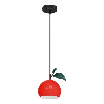 Lampadario a sospensione con filo APPLE 1xE27/15W/230V rosso