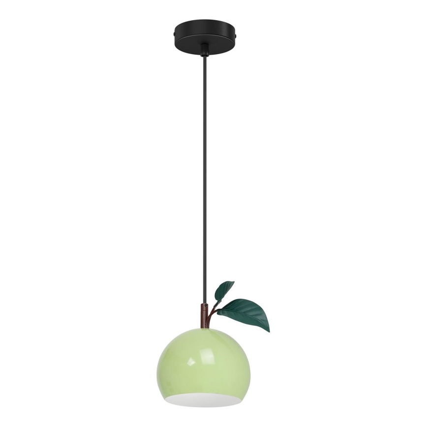 Lampadario a sospensione con filo APPLE 1xE27/15W/230V verde