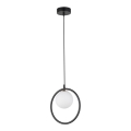 Lampadario a sospensione con filo AQUA 1xG9/12W/230V nero