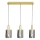 Lampadario a sospensione con filo ARCADIA 3xE27/60W/230V oro/fumé