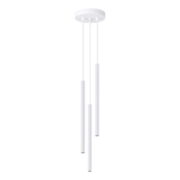 Lampadario a sospensione con filo ARCHE 3xG9/8W/230V bianco