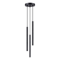 Lampadario a sospensione con filo ARCHE 3xG9/8W/230V nero