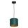 Lampadario a sospensione con filo ARDEN 1xE27/60W/230V diametro 18 cm verde/oro