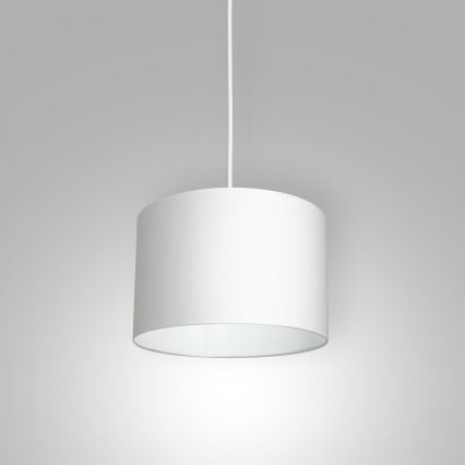 Lampadario a sospensione con filo ARDEN 1xE27/60W/230V diametro 25 cm bianco