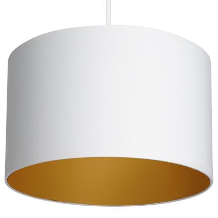 Lampadario a sospensione con filo ARDEN 1xE27/60W/230V diametro 25 cm bianco/oro