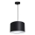 Lampadario a sospensione con filo ARDEN 1xE27/60W/230V diametro 25 cm nero/bianco