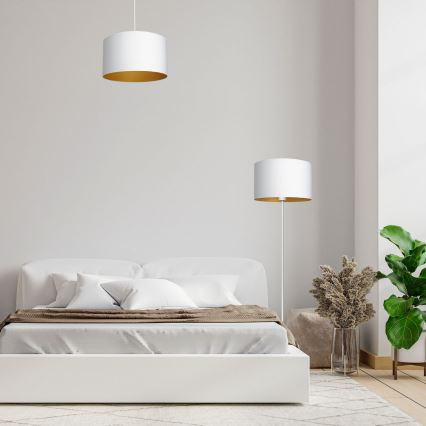 Lampadario a sospensione con filo ARDEN 1xE27/60W/230V diametro 40 cm bianco/oro