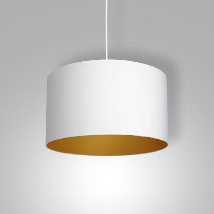 Lampadario a sospensione con filo ARDEN 1xE27/60W/230V diametro 40 cm bianco/oro