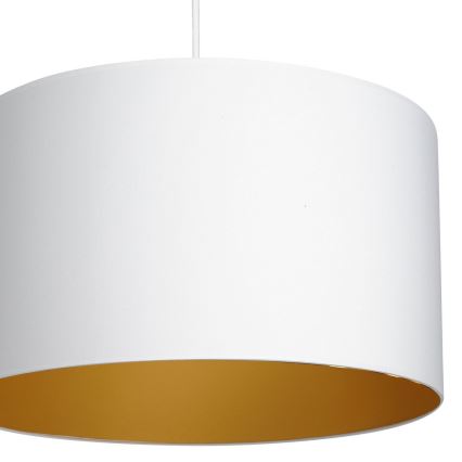 Lampadario a sospensione con filo ARDEN 1xE27/60W/230V diametro 40 cm bianco/oro