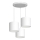 Lampadario a sospensione con filo ARDEN 3xE27/60W/230V bianco