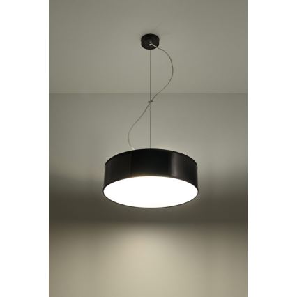 Lampadario a sospensione con filo ARENA 35 2xE27/60W/230V nero