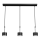 Lampadario a sospensione con filo ARENA 3xGX53/11W/230V nero/cromo lucido