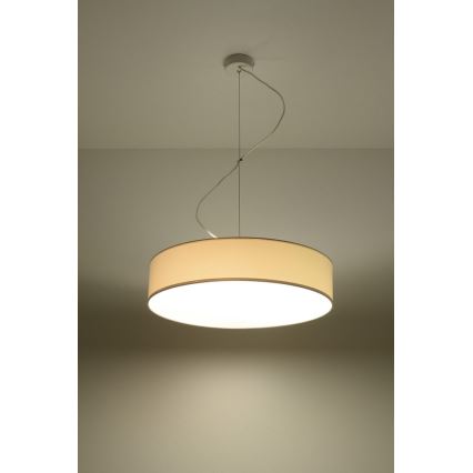 Lampadario a sospensione con filo ARENA 45 3xE27/60W/230V bianco