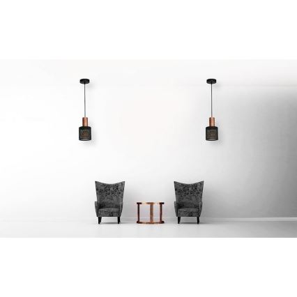 Lampadario a sospensione con filo ALMERIA 3xE27/60W/230V