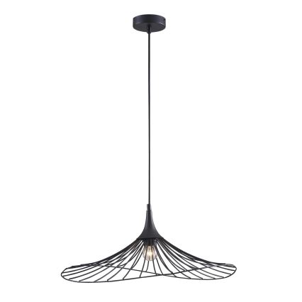 Lampadario a sospensione con filo ARIELLE 1xE27/20W/230V diametro 50 cm nero
