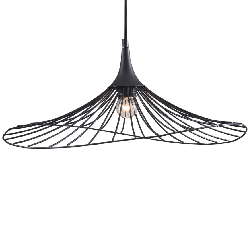 Lampadario a sospensione con filo ARIELLE 1xE27/20W/230V diametro 50 cm nero