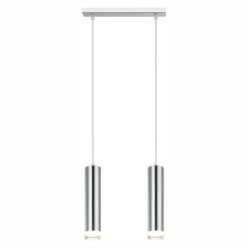 Lampadario a sospensione con filo ARMIN 1xGU10/10W/230V cromo lucido