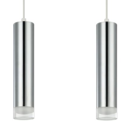Lampadario a sospensione con filo ARMIN 1xGU10/10W/230V cromo lucido