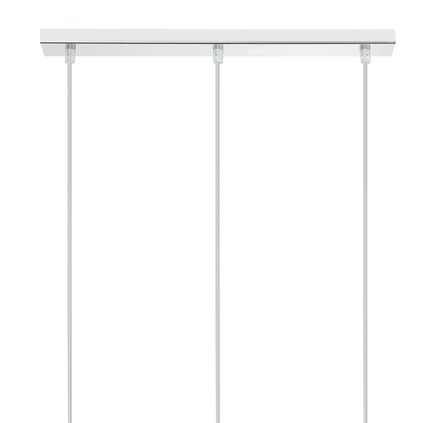 Lampadario a sospensione con filo ARMIN 3xGU10/10W/230V cromo lucido