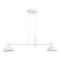 Lampadario a sospensione con filo ARTIS 2xE14/40W/230V bianco