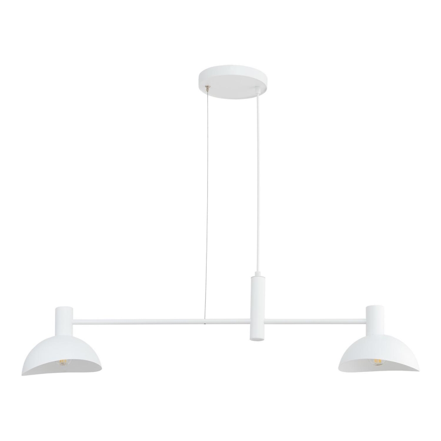 Lampadario a sospensione con filo ARTIS 2xE14/40W/230V bianco