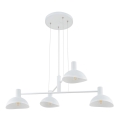 Lampadario a sospensione con filo ARTIS 4xE14/40W/230V bianco