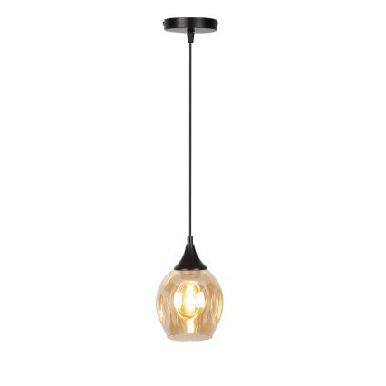 Lampadario a sospensione con filo ASPA 1xE27/40W/230V nero
