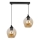 Lampadario a sospensione con filo ASPA 2xE27/40W/230V nero