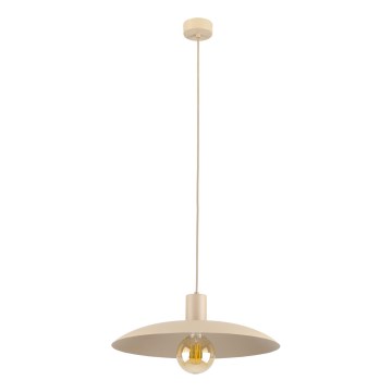 Lampadario a sospensione con filo ASTRA 1xE27/15W/230V diametro 41 cm beige