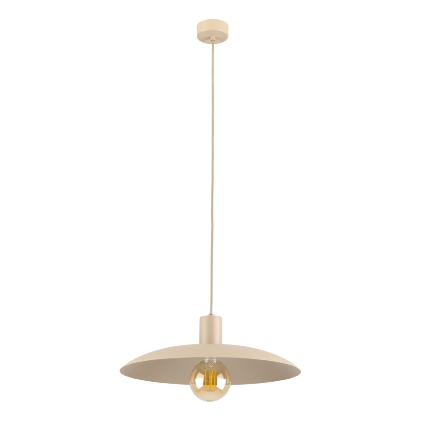 Lampadario a sospensione con filo ASTRA 1xE27/15W/230V diametro 41 cm beige