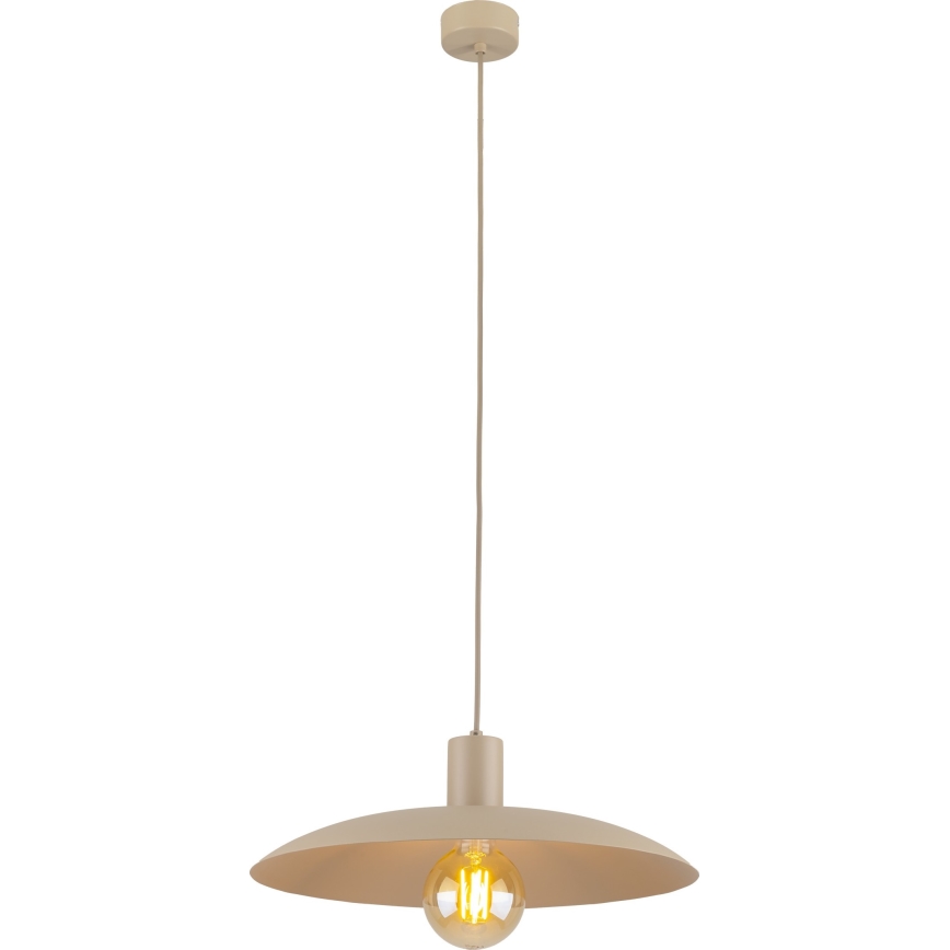 Lampadario a sospensione con filo ASTRA 1xE27/15W/230V diametro 41 cm beige