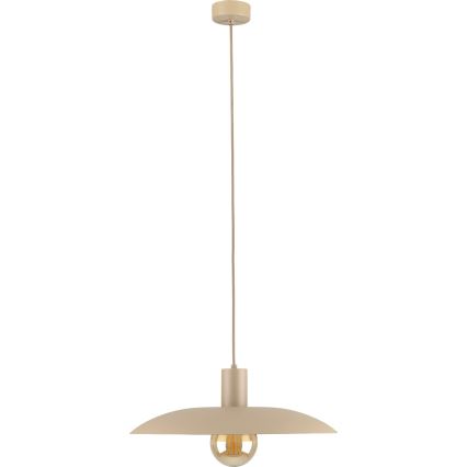 Lampadario a sospensione con filo ASTRA 1xE27/15W/230V diametro 41 cm beige
