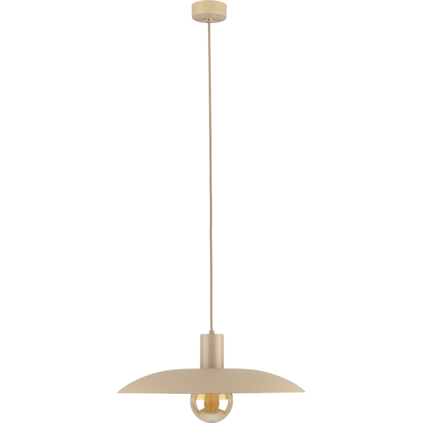 Lampadario a sospensione con filo ASTRA 1xE27/15W/230V diametro 41 cm beige